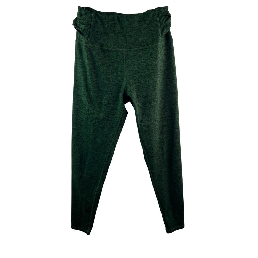 Kyodan Heather Green Leggings Stretch High Waisted Pull-On Yoga Size Medium M